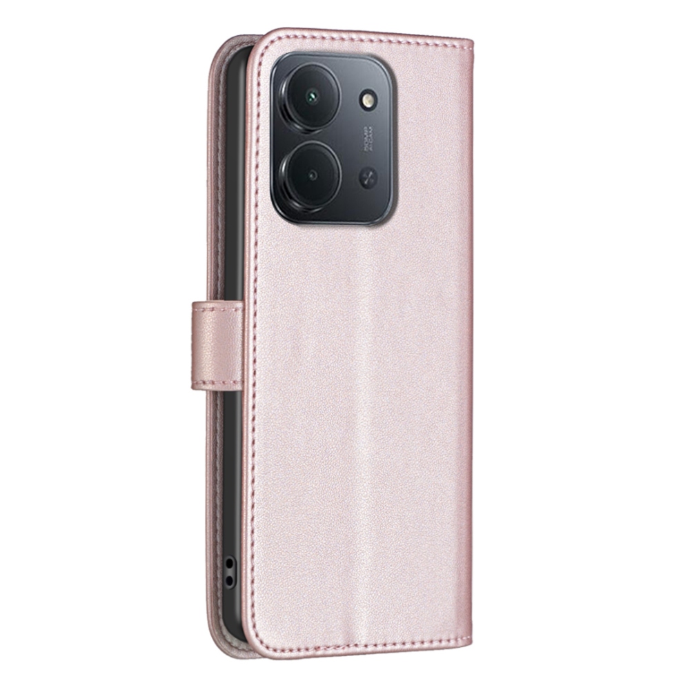 BNF knižkové púzdro na Xiaomi Redmi 15C 4G/5G (173mm) - ružovozlaté