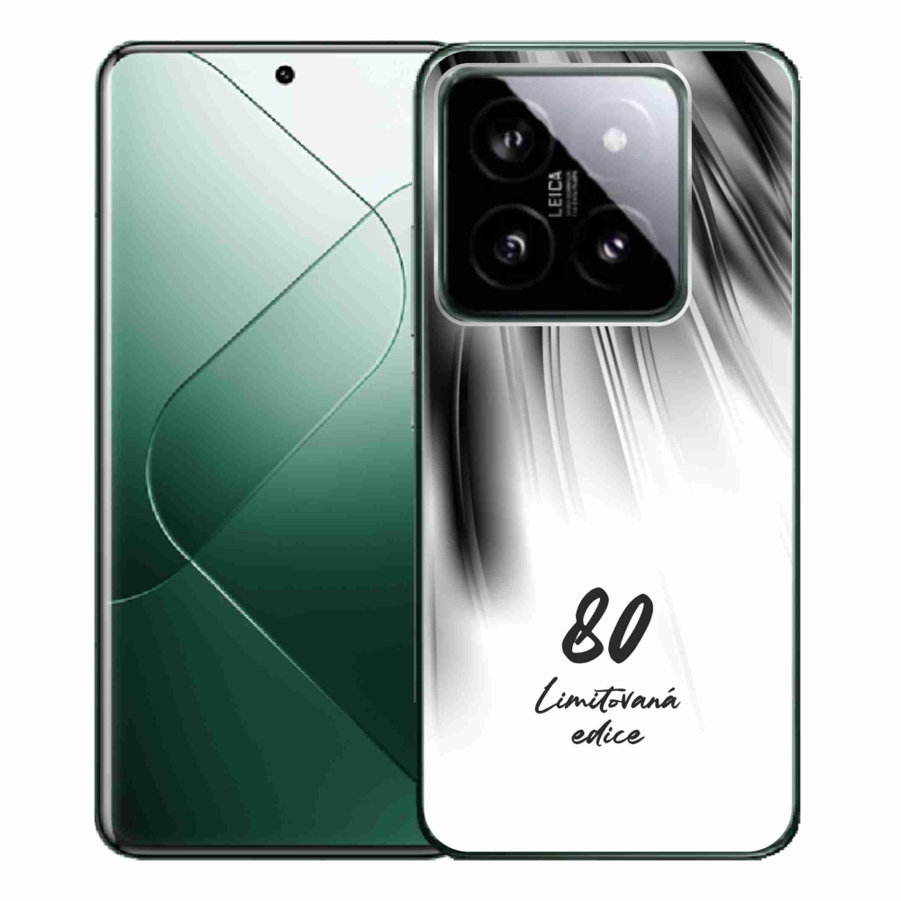 Gélový kryt mmCase na Xiaomi 14 Pro - 80 limitovaná edícia biele pozadie