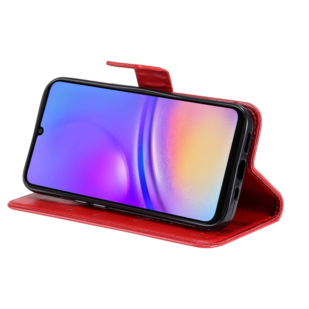 Trees knižkové púzdro na Samsung Galaxy A06 4G - červené
