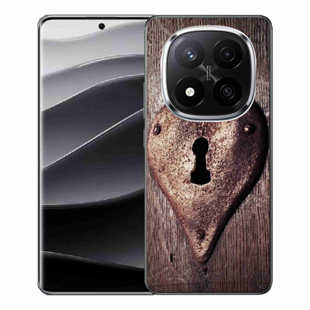 Gélový kryt mmCase na Xiaomi Redmi Note 14 Pro+ 5G - zámok v tvare srdca