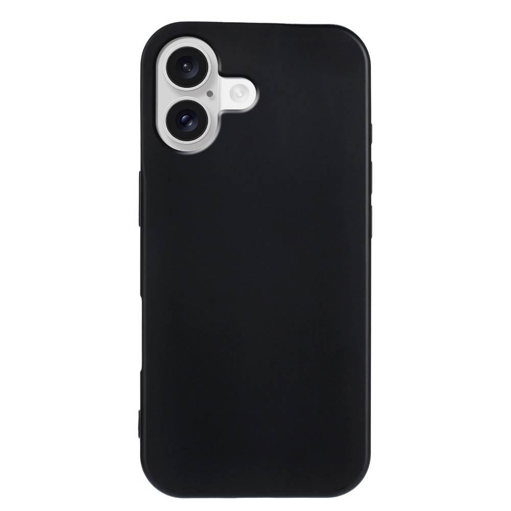Matný gélový obal na mobil iPhone 17 - čierny