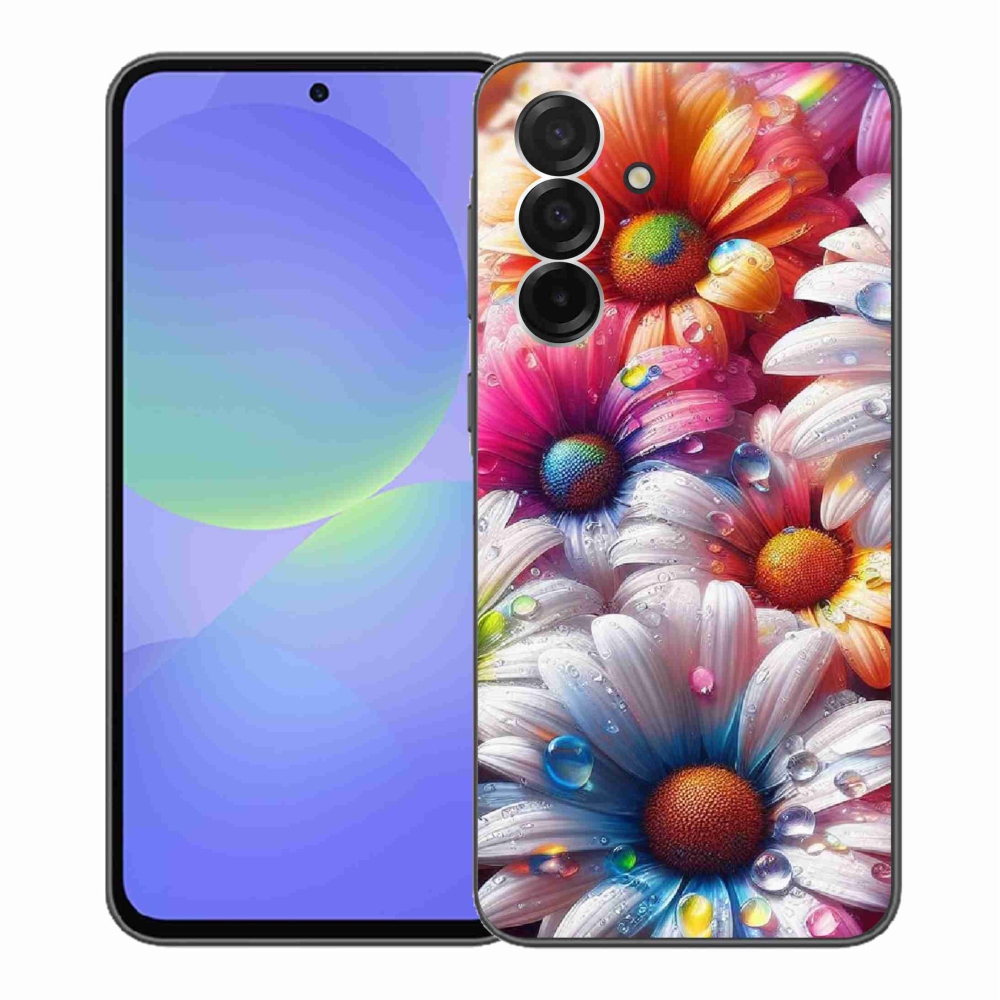 Gélový kryt mmCase na Samsung Galaxy A36 5G - farebné margaréty