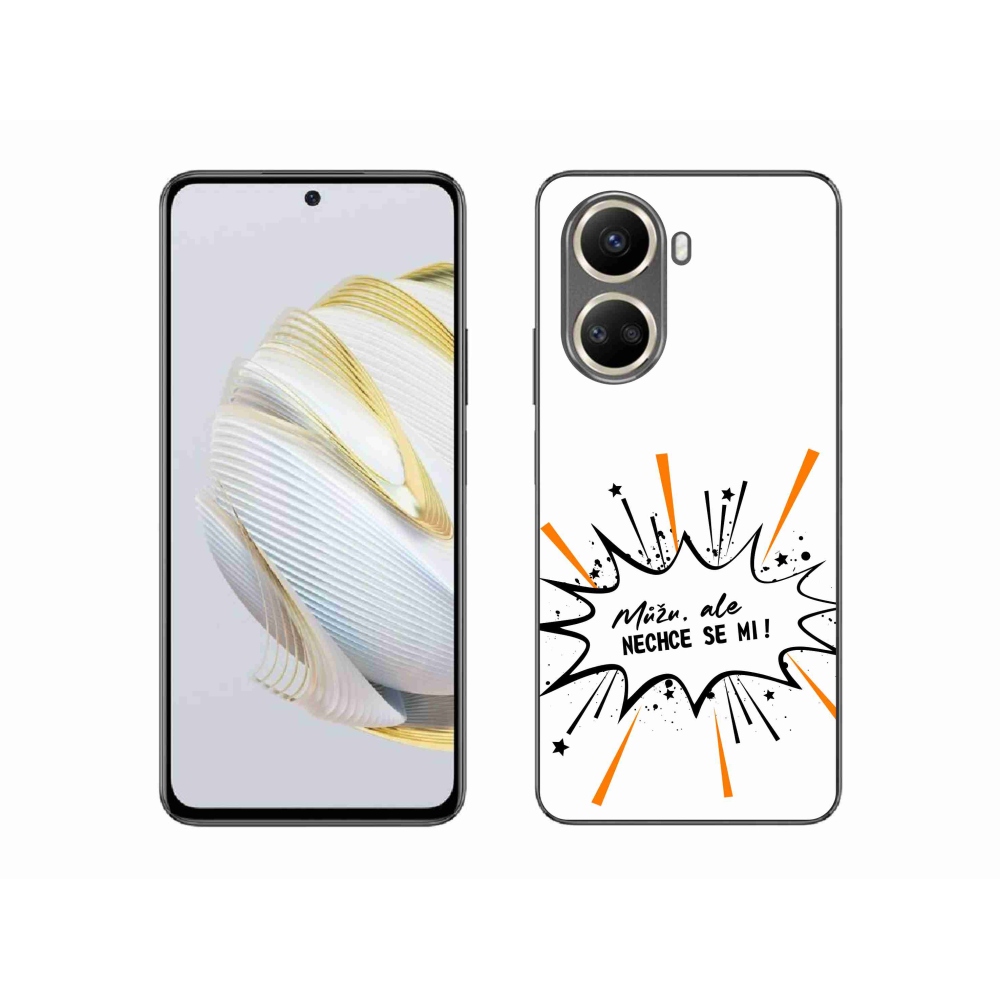 Gélový kryt mmCase na Huawei Nova 10 SE - vtipný text 11 biele pozadie