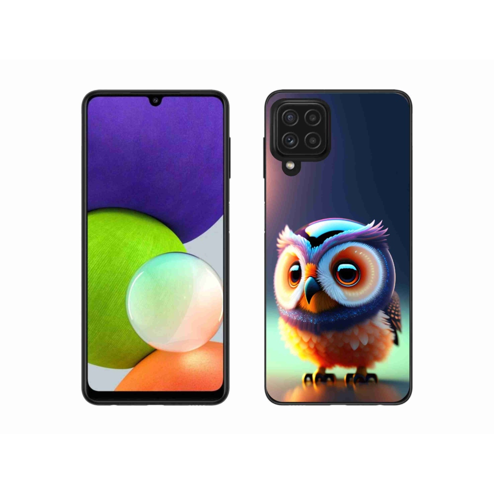 Gélový kryt mmCase na Samsung Galaxy A22 4G - sovička