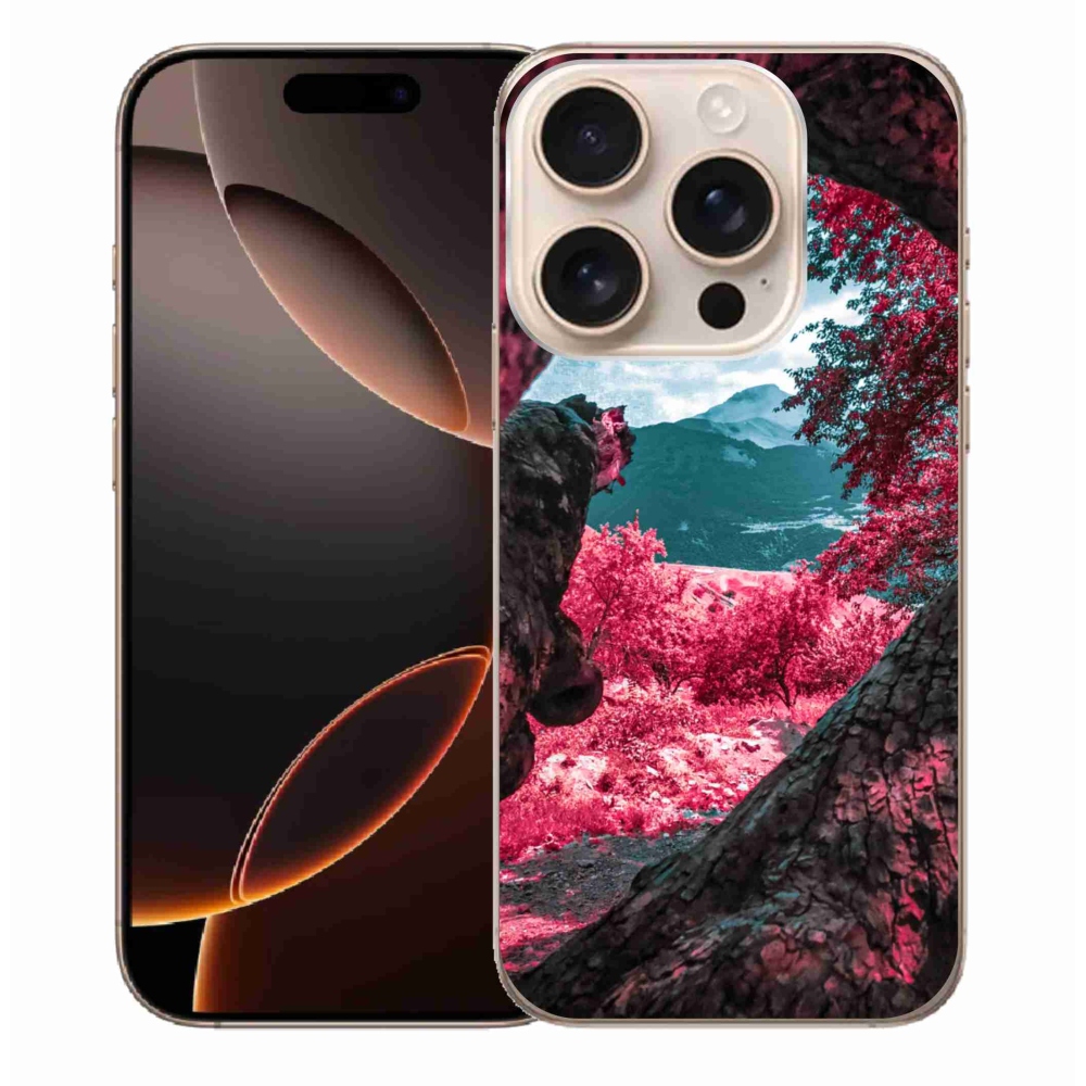 Gélový kryt mmCase na iPhone 16 Pro Max - výhľad na hory