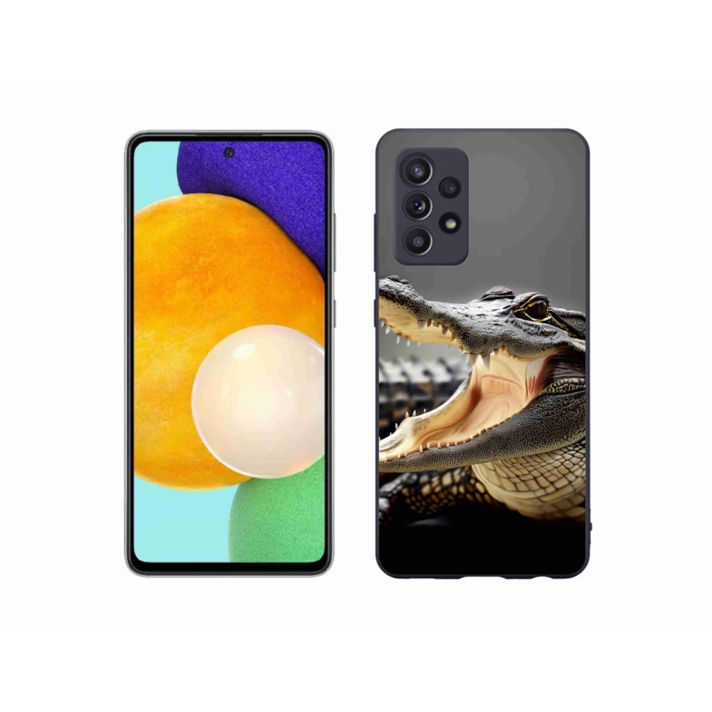 Gélový kryt mmCase na Samsung Galaxy A52/A52 5G - krokodíl