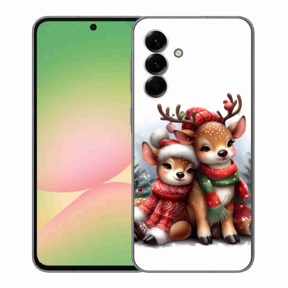 Gélový kryt mmCase na Samsung Galaxy A56 5G - vianočné soby