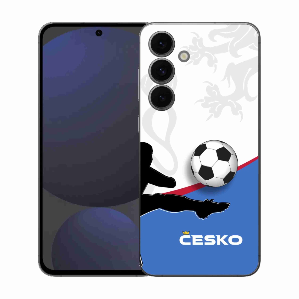 Gélový kryt mmCase na Samsung Galaxy S25 FE - futbal Česko 3
