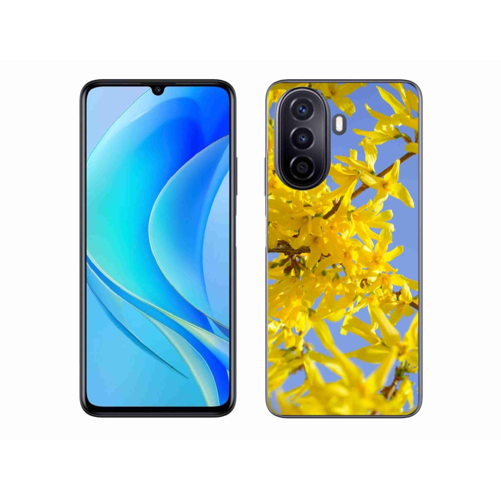 Gelový kryt mmCase na Huawei Nova Y70 - žluté květy