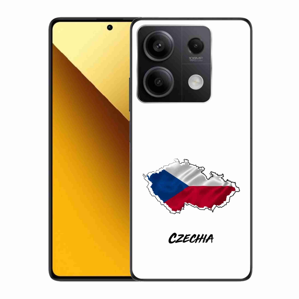 Gélový kryt mmCase na Xiaomi Redmi Note 13 5G - Czechia biele pozadie