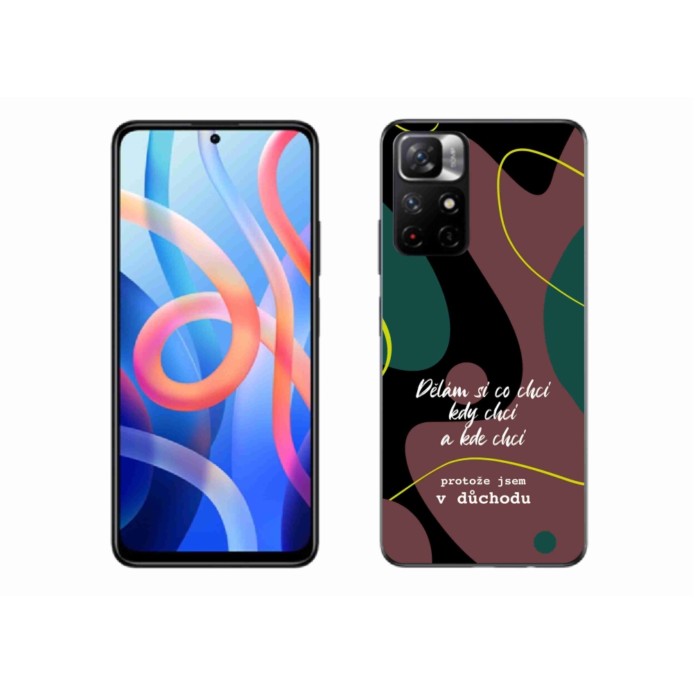 Gélový kryt mmCase na Xiaomi Redmi Note 11S 5G - vtipný text 10 čierne pozadie