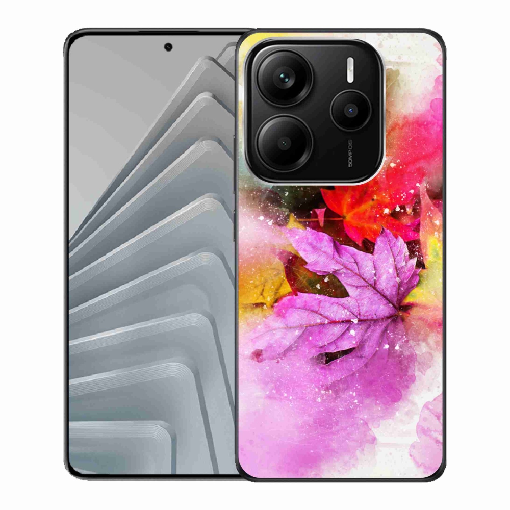 Gélový kryt mmCase na Xiaomi Redmi Note 14 5G - farebné listy