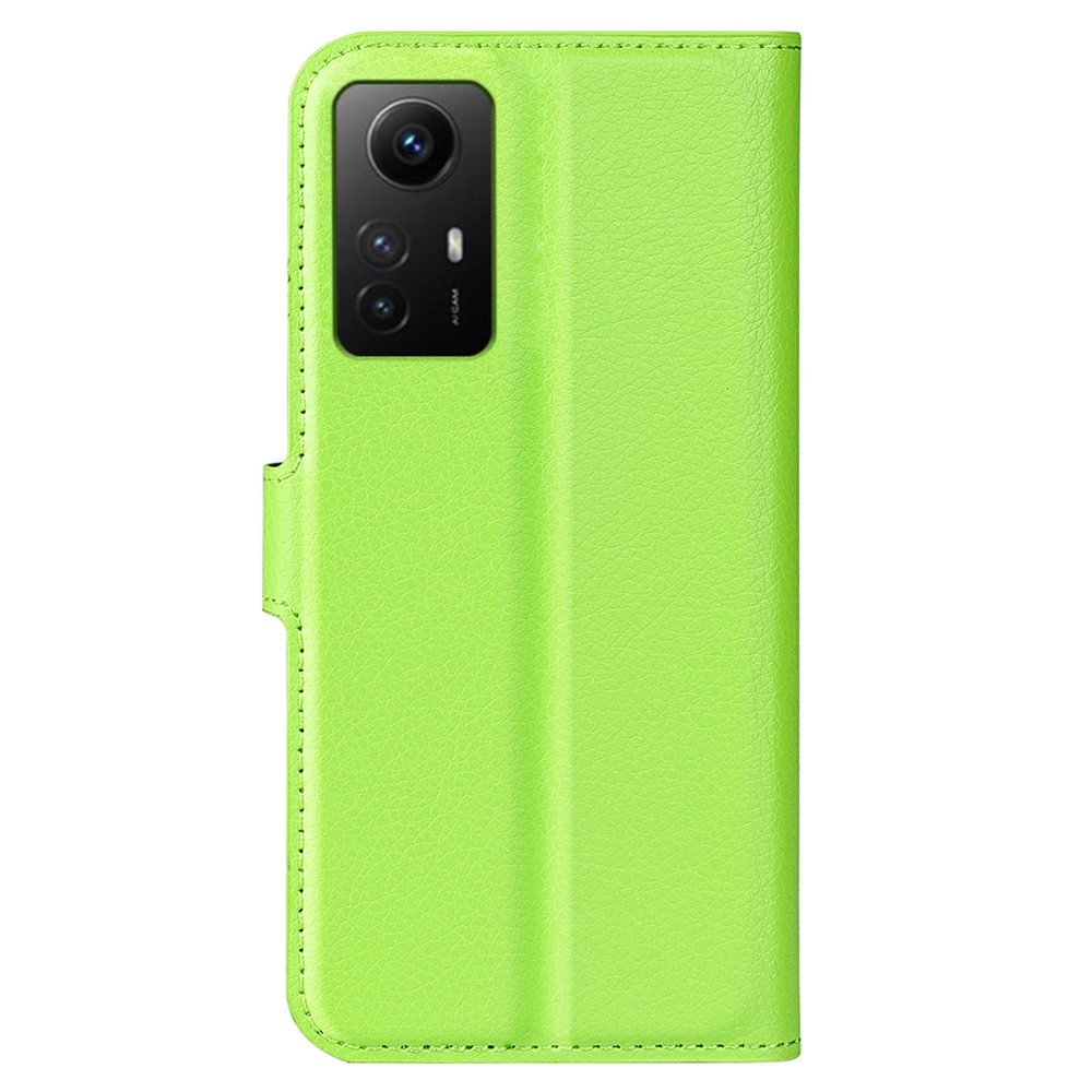 Litchi knižkové puzdro na Xiaomi Redmi Note 12S - zelené