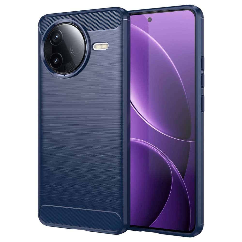 Carbon odolný gélový obal na Xiaomi Poco F7 Pro - modrý