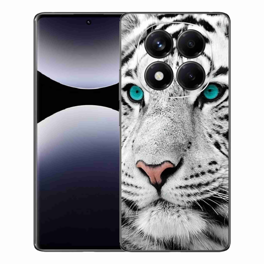 Gélový kryt mmCase na Xiaomi Redmi Note 14 Pro - biely tiger