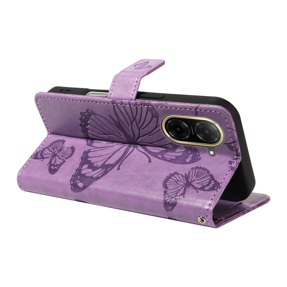 Big Butterfly knižkové puzdro na Xiaomi Redmi A5 (171.7x77.8x8.3mm) - fialové