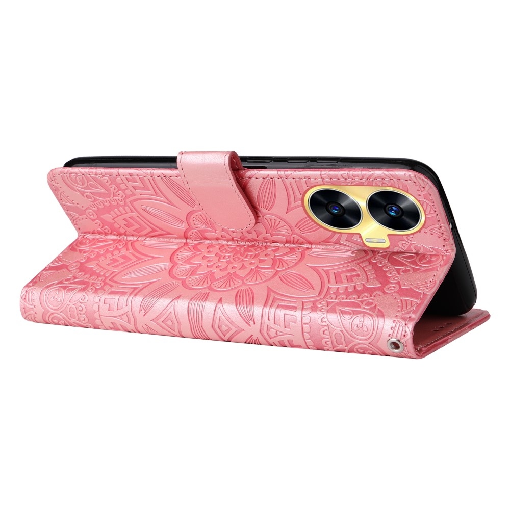 Sunflower knižkové púzdro na Realme C55 - ružové