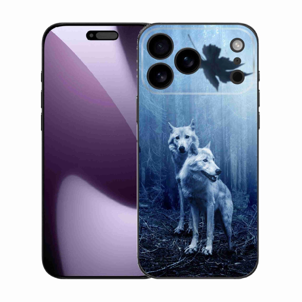 Gélový kryt mmCase na iPhone 17 Pro Max - vlci v lese