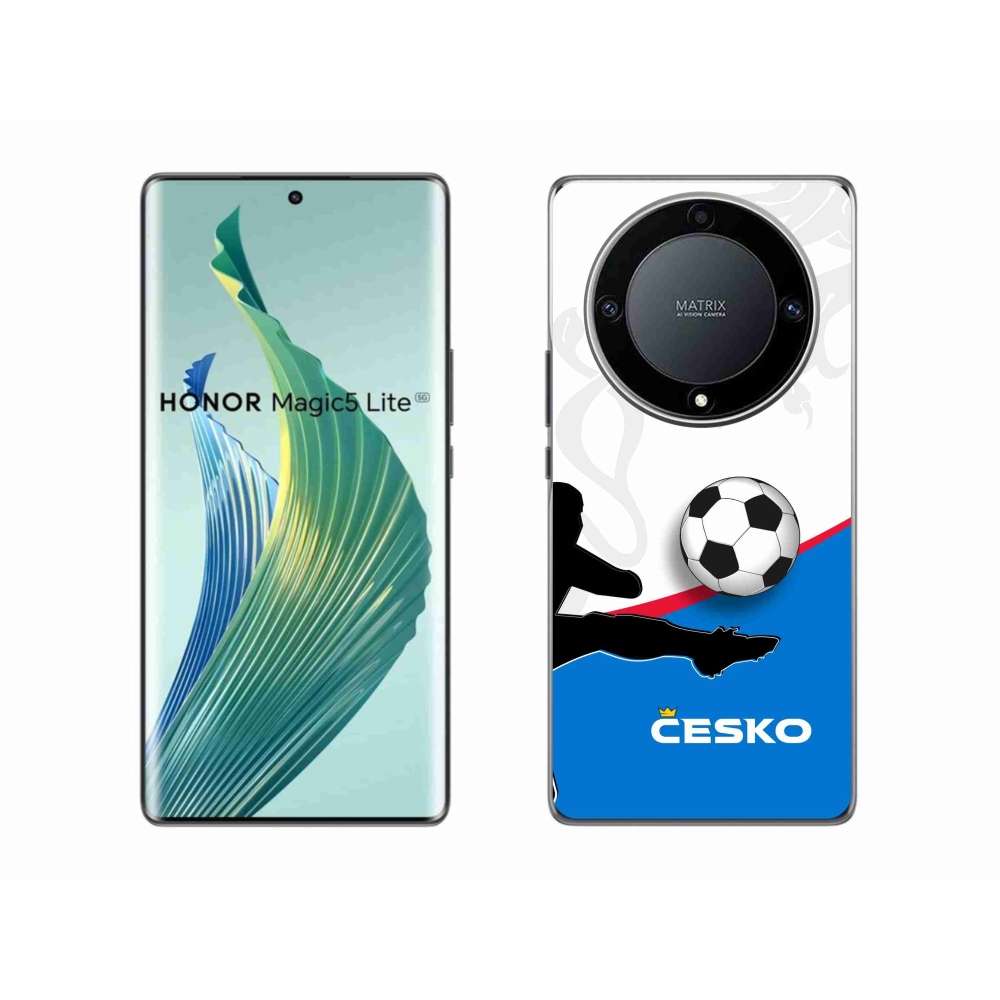 Gélový kryt mmCase na Honor Magic 5 Lite 5G - futbal Česko 3
