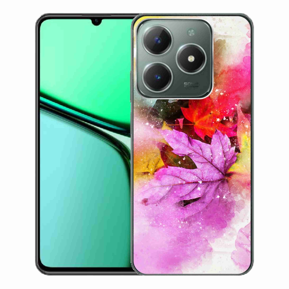 Gélový kryt mmCase na Realme C61 - farebné listy