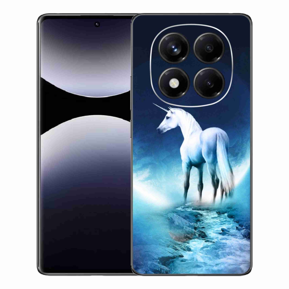 Gélový kryt mmCase na Xiaomi Redmi Note 14 Pro - biely jednorožec