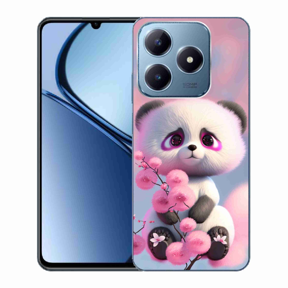 Gélový kryt mmCase na Realme C63 - roztomilá panda 1