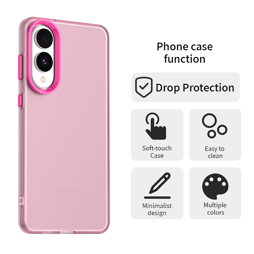 Candys matný gélový obal na Samsung Galaxy S25 Edge - rose