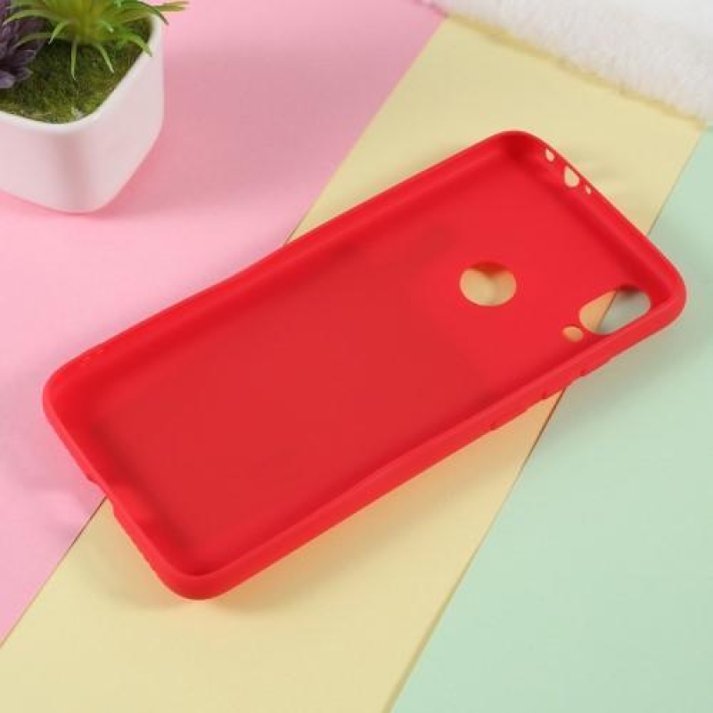 3D Bubble gélový obal na mobil Xiaomi Redmi Note 7 - červený