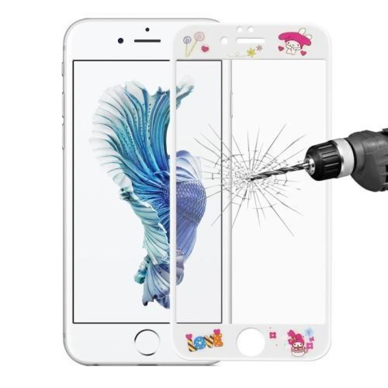 3D glass celoplošné ochranné tvrdené sklo na iPhone 6 Plus a 6s Plus - love