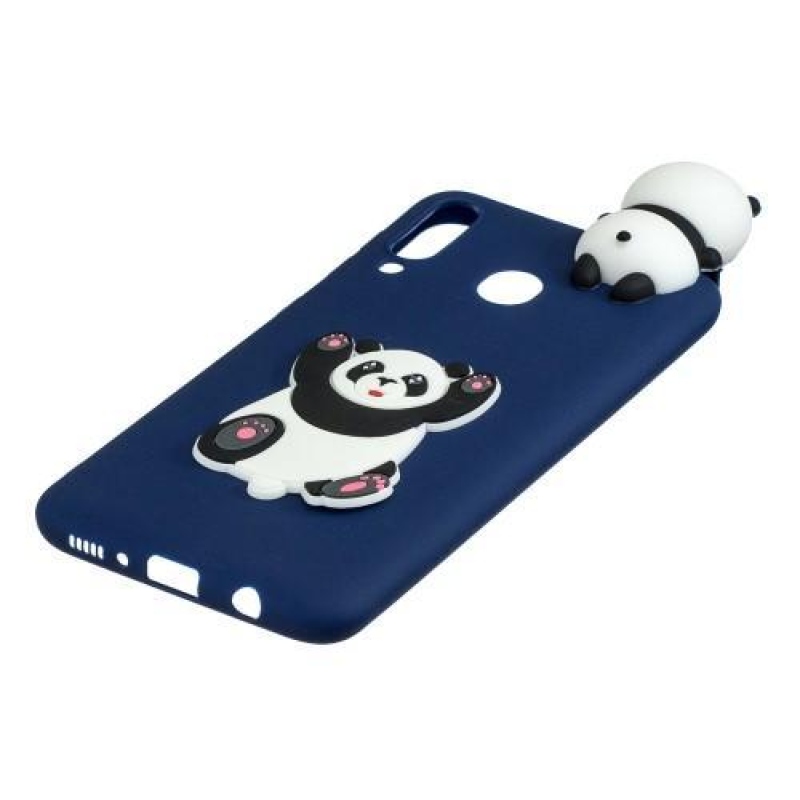 3D Pattern gélový obal na Samsung Galaxy M20 - panda chce objať