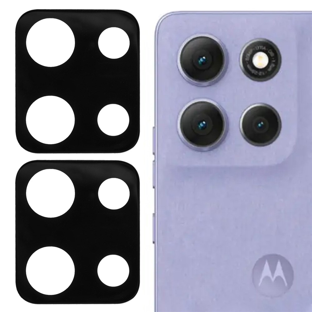 3D sklo šošovky fotoaparátu na Motorola Moto G86 5G/G86 Power 5G - čierne 2ks