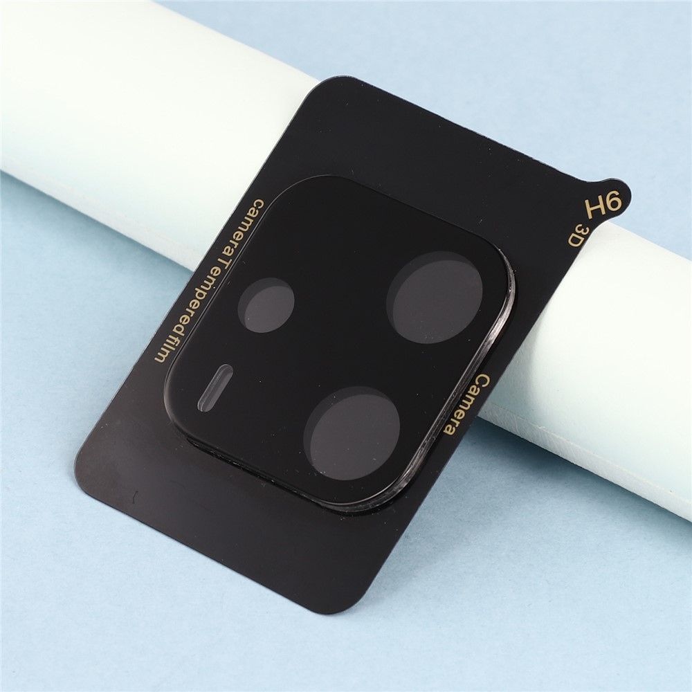 3D sklo šošovky fotoaparátu na Xiaomi Redmi Note 14 - čierne 2ks