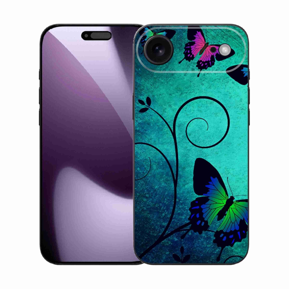 Gélový kryt mmCase na iPhone 17 Air - farební motýle