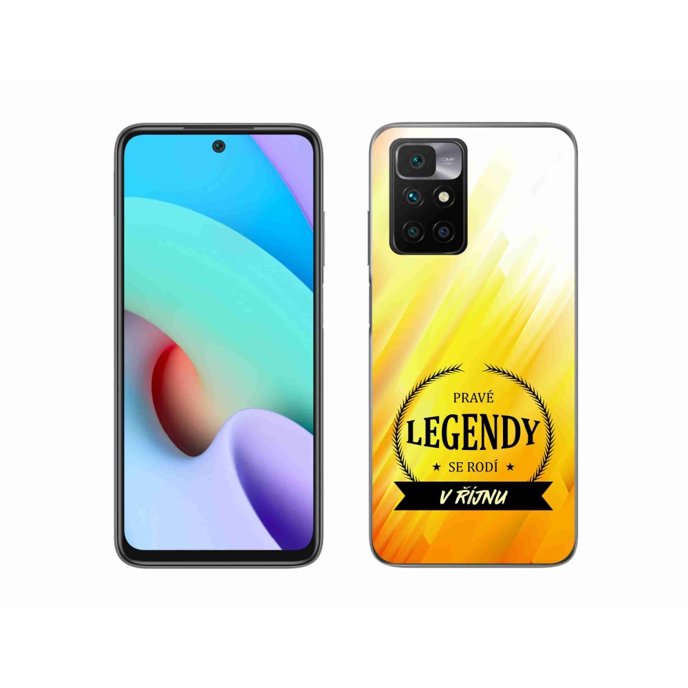 Gélový kryt mmCase na Xiaomi Redmi 10/Redmi 10 (2022) - legendy v októbri žlté pozadie