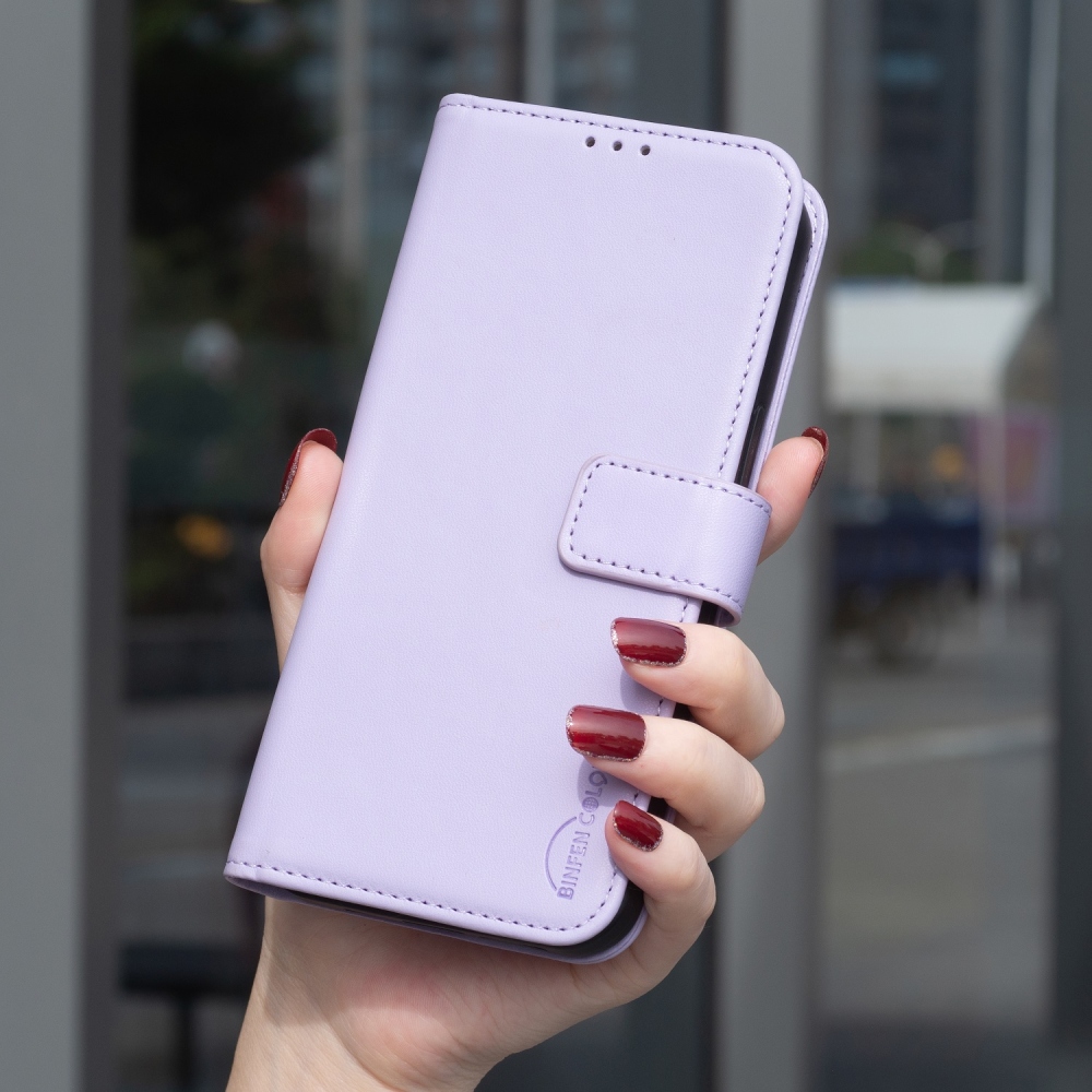 BNF knižkové púzdro na iPhone 17 Pro - svetlofialové
