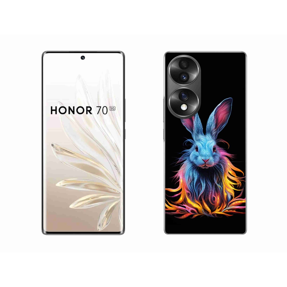 Gélový kryt mmCase na Honor 70 - abstraktný zajac