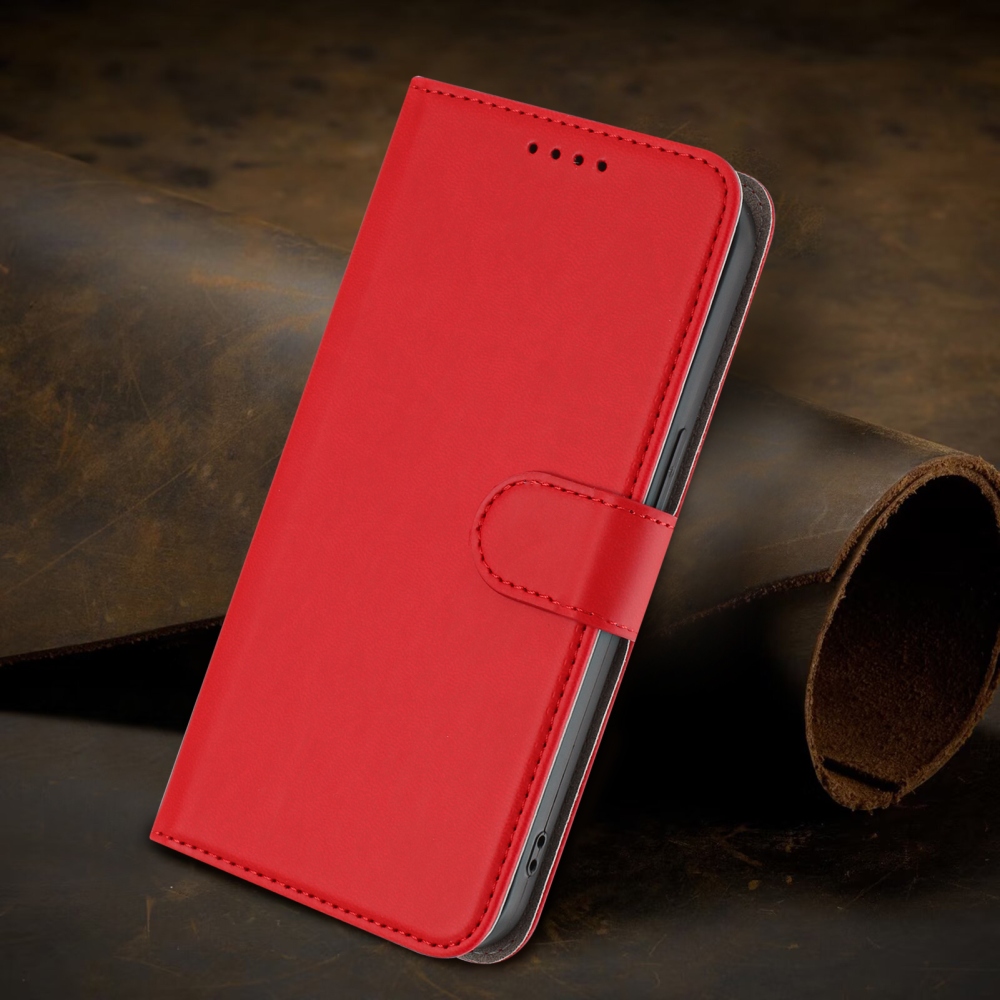 Snap knižkové puzdro na Xiaomi Redmi 15 4G/5G (171mm) - červené