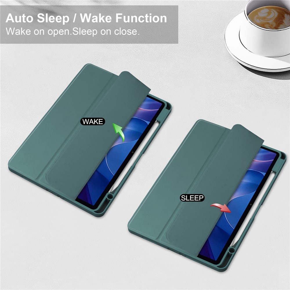 Case chytré zatváracie púzdro na tablet Xiaomi Redmi Pad 2 - zelené