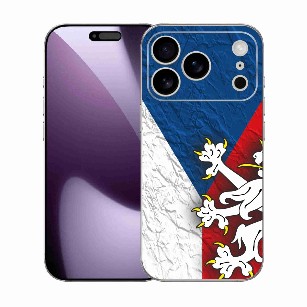 Gélový kryt mmCase na iPhone 17 Pro - česká vlajka 1
