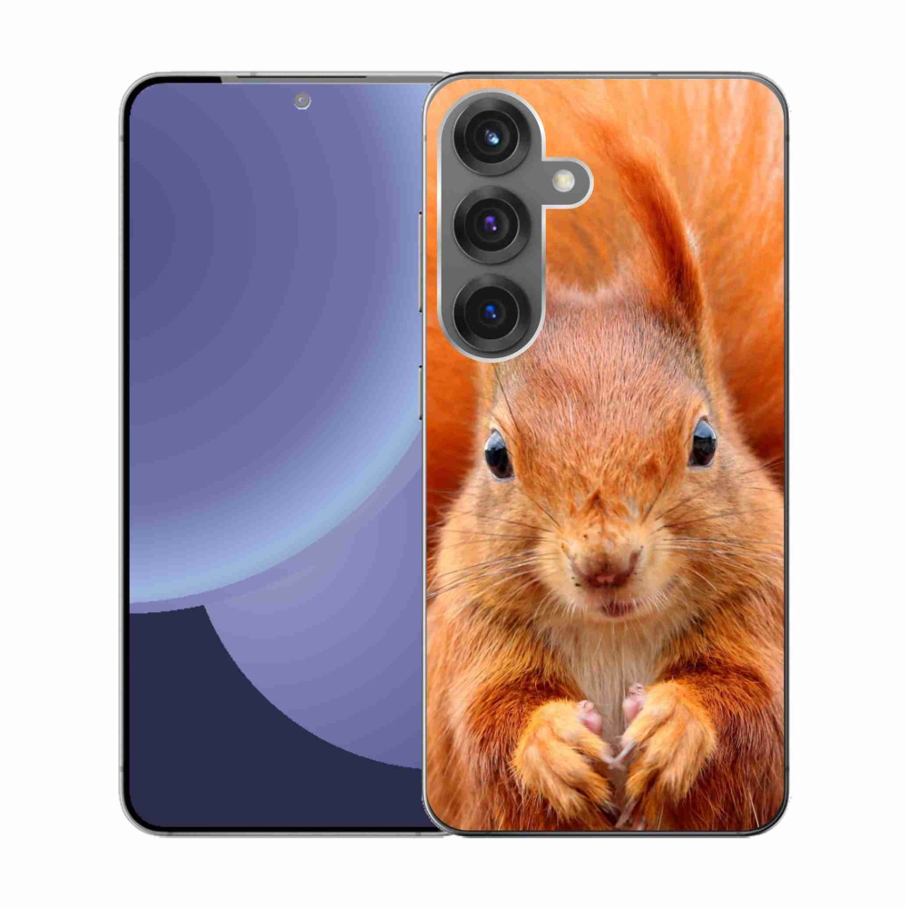 Gélový kryt mmCase na Samsung Galaxy S25 - veverička