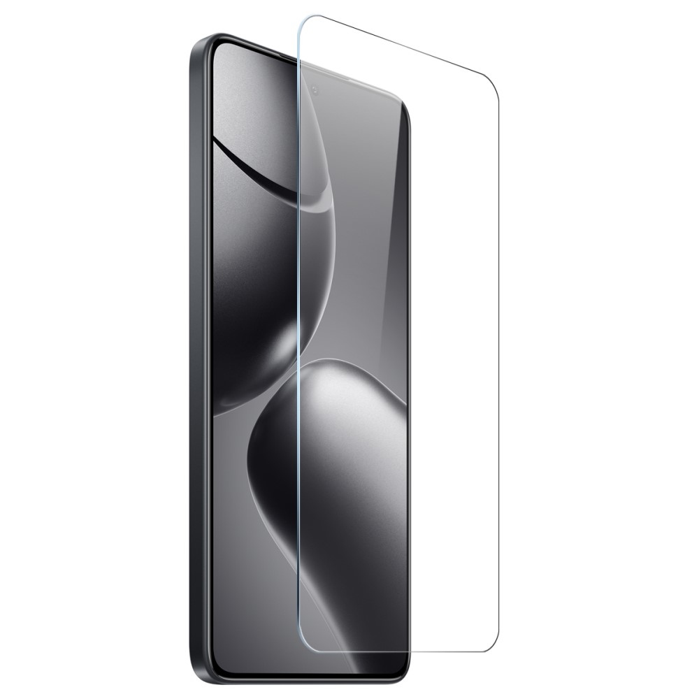 NORTHJO priehľadný gélový obal + tvrdené sklo na Xiaomi 14T Pro - priehľadný