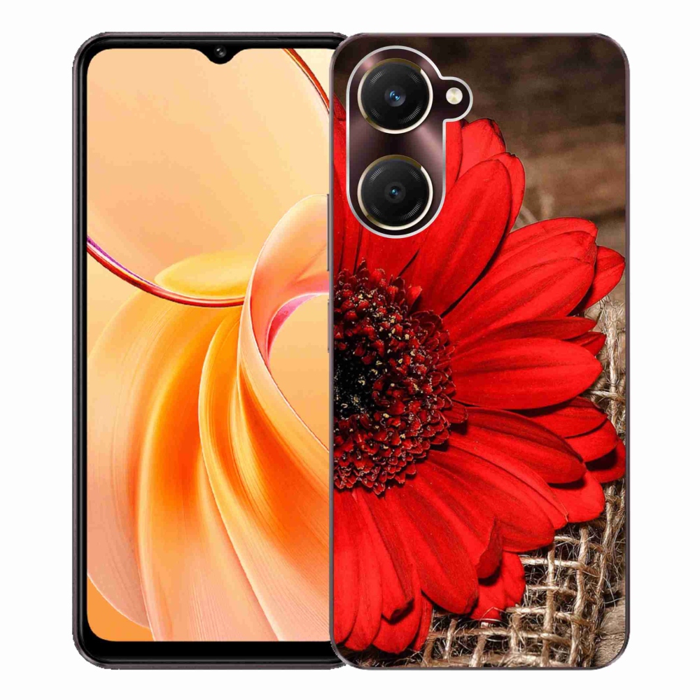 Gélový kryt mmCase na Vivo Y28s 5G - gerbera