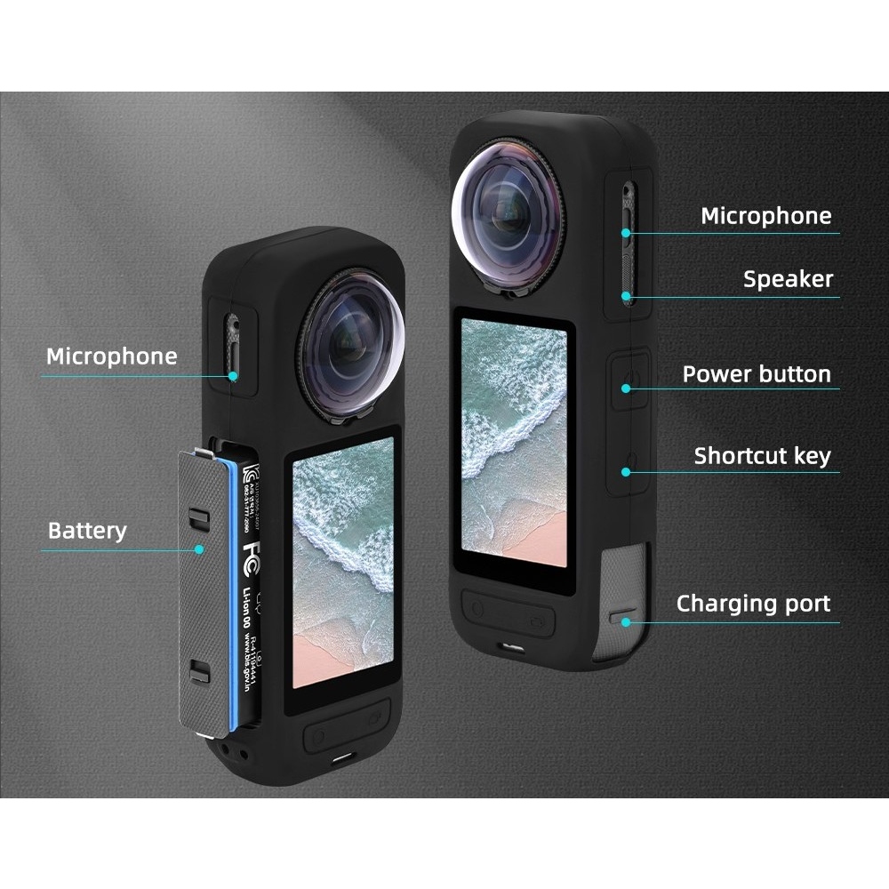 FLYMILE silikónový ochranný obal pre Insta360 X5