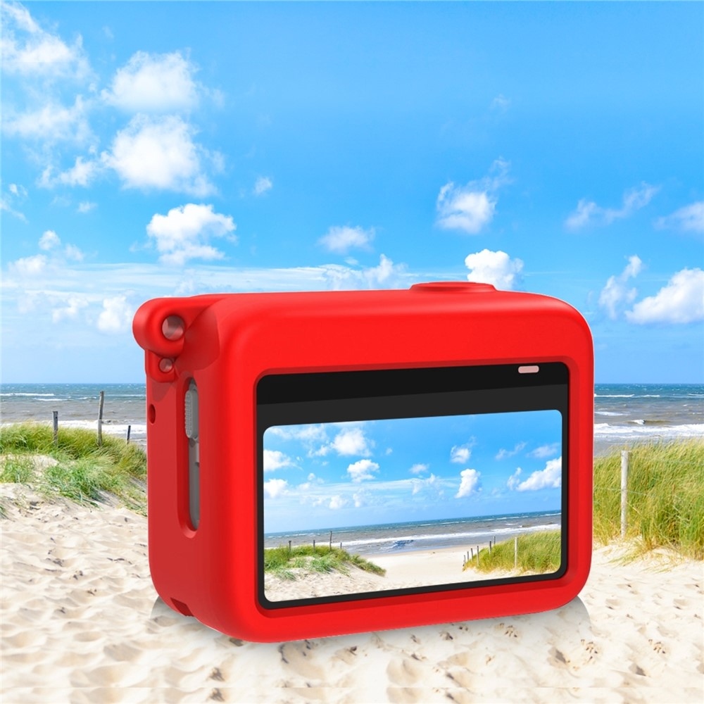 Silikónový ochranný obal PULUZ pre nabíjacie puzdro Insta360 GO 3 / GO 3S – červená