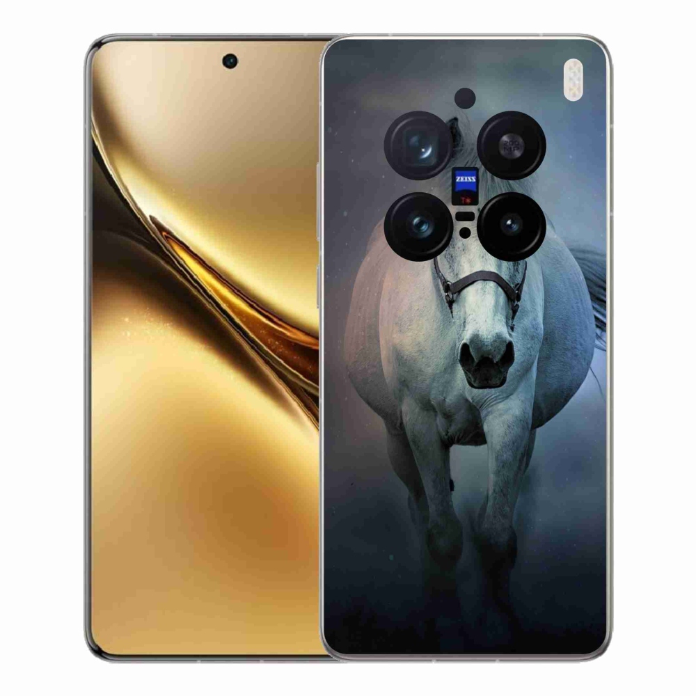 Gélový kryt mmCase na Vivo X200 Pro 5G - bežiaci biely kôň