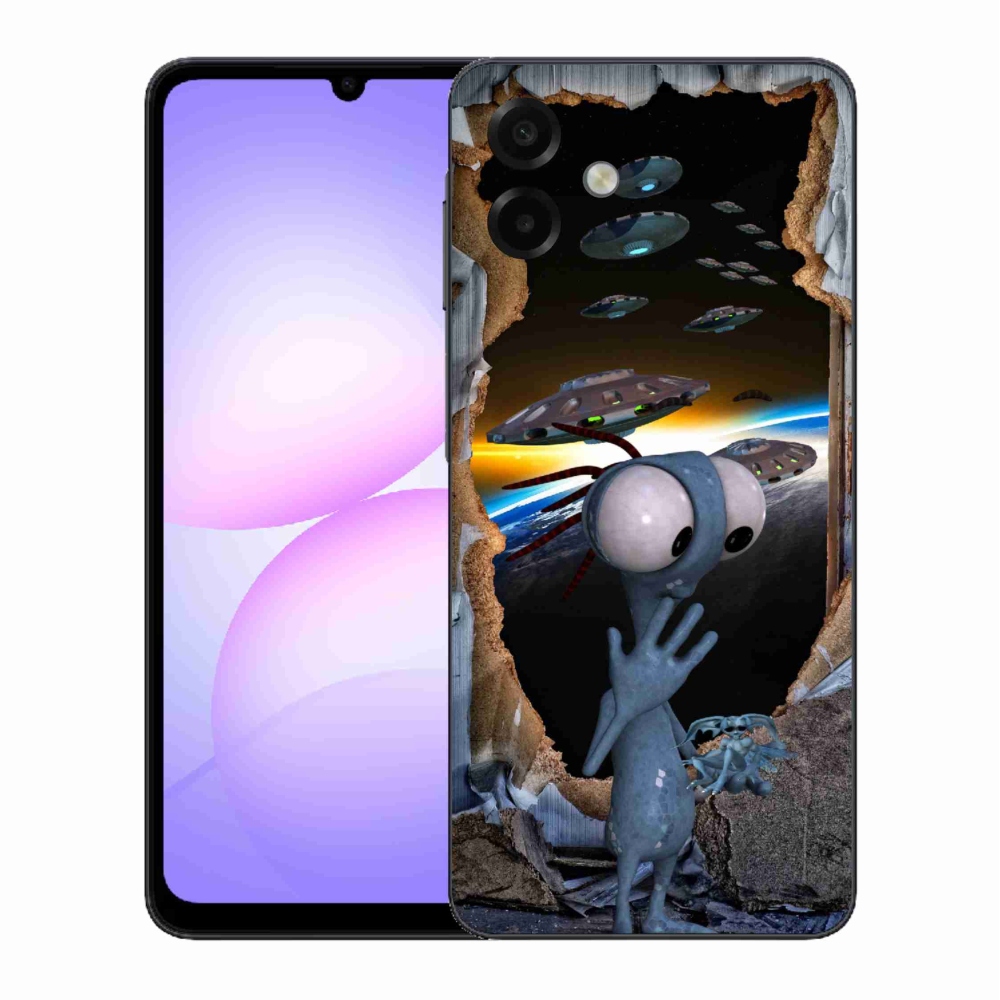 Gélový kryt mmCase na Samsung Galaxy A07 4G - mimozemšťan