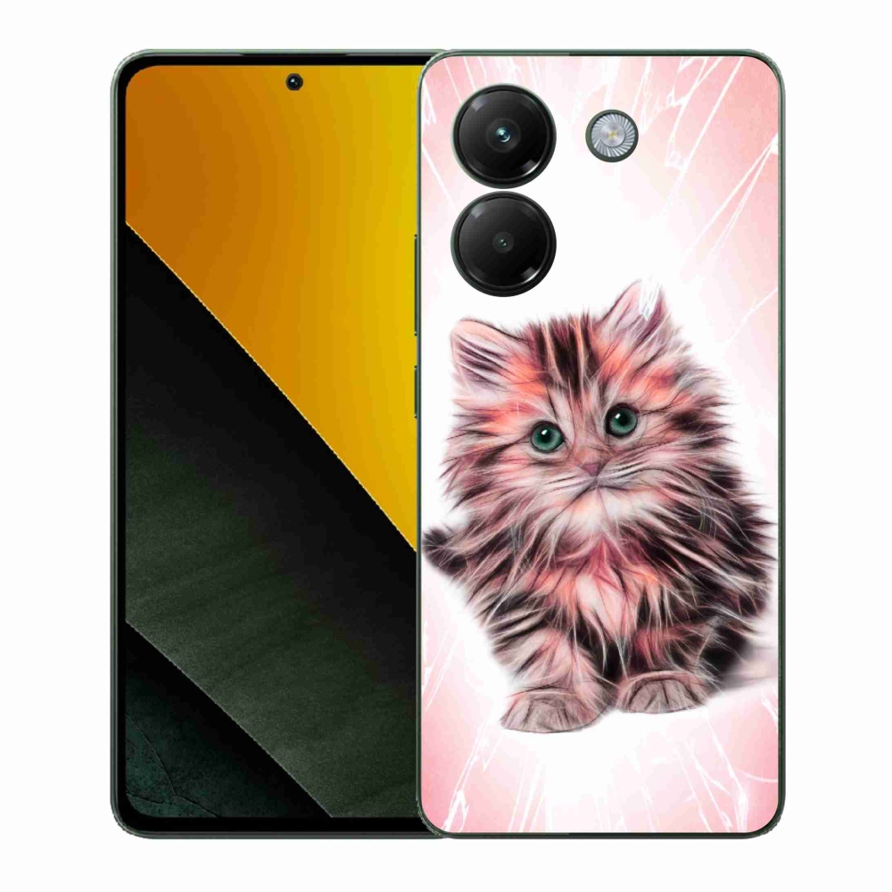 Gélový kryt mmCase na Xiaomi Poco M7 Pro 5G - roztomilé mačiatko
