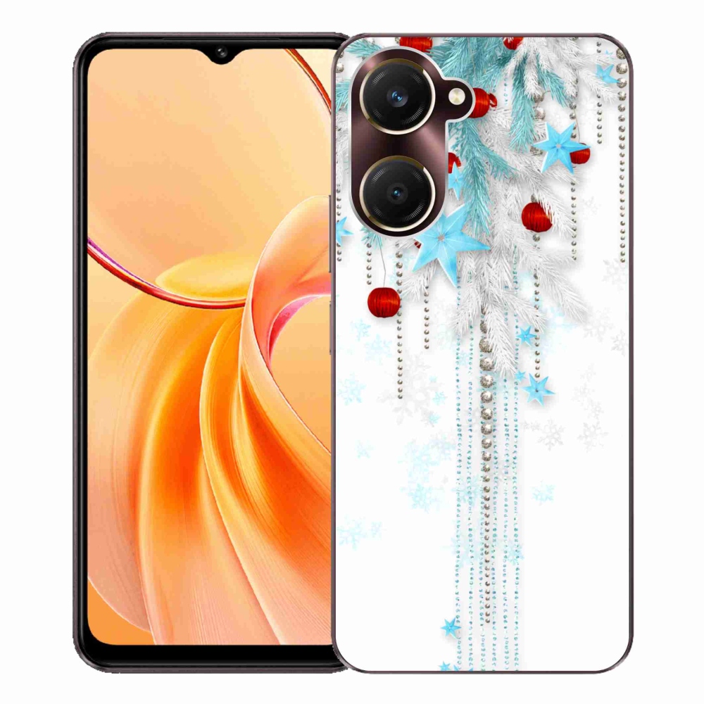 Gélový kryt mmCase na Vivo Y28s 5G - vianočné ozdoby