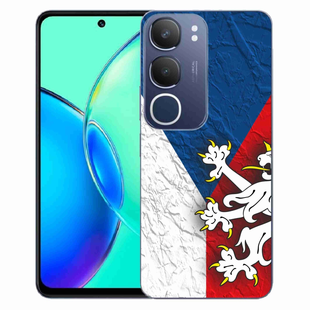 Gélový kryt mmCase na Vivo Y19s - česká vlajka 1