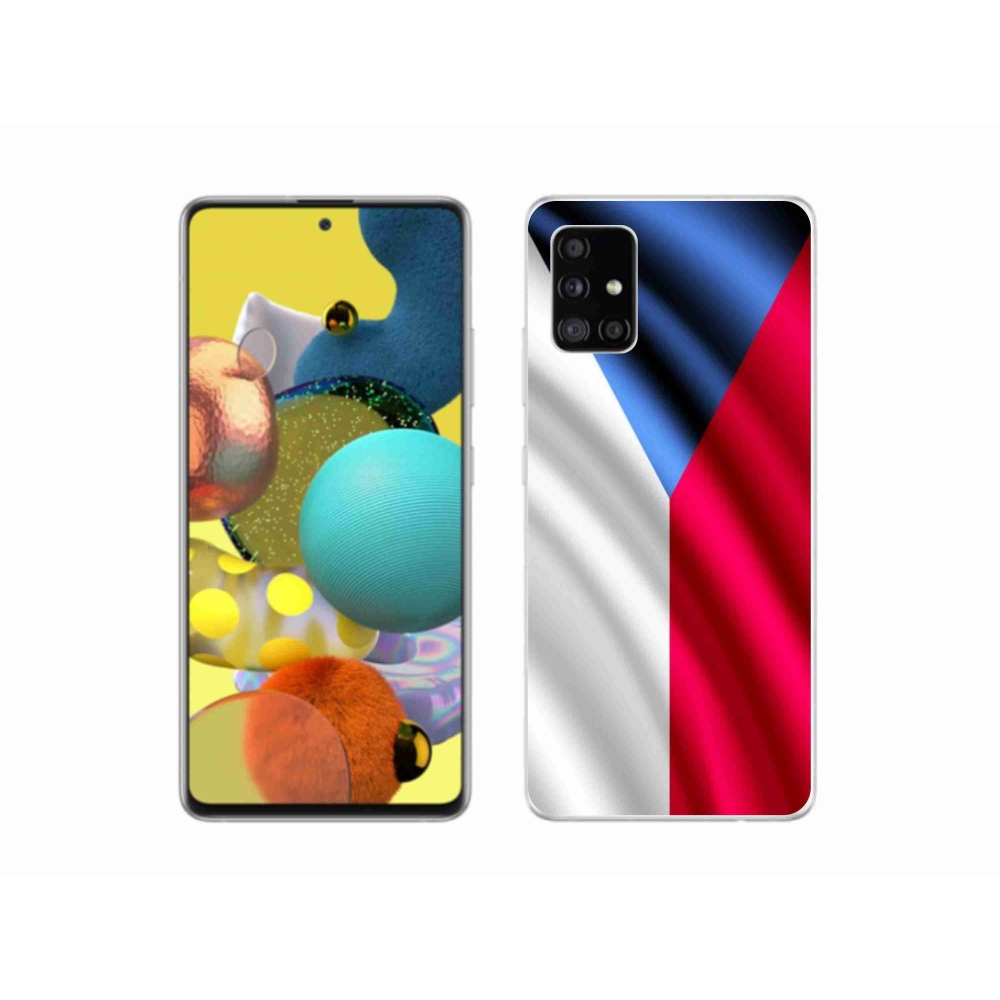 Gélový kryt mmCase na mobil Samsung Galaxy A51 5G - česká vlajka